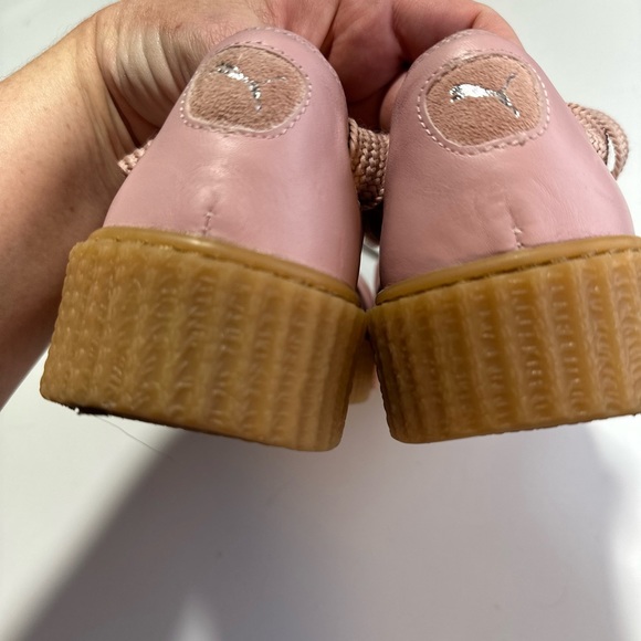 Fenty By Rihanna X Puma Pink Bow Creeper Chunky Platform Wrap Up Sneakers 6.5 - Picture 15 of 16